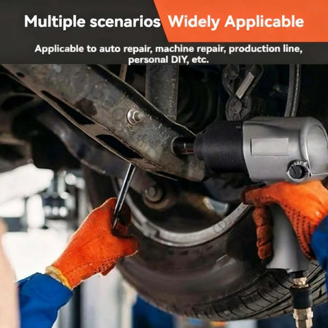 Pro Level Air Powered Impact Wrench With A Badass Titanium Hammer Core And 1 2 Inch Square Drive giving 1320 Nm of raw torque used in auto repair.