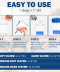 Hard Water Test Kit 10ml Quick Home Water Quality Check With Testing Solution Measuring Cup And Tube Stopper Fast Accurate Hardness Testing For On The Go Water Quality, step guide