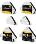 Six Piece Welding Magnets Set With 25Lb Triangle And Hexagon Angles Plus Two Mini Magnets For Auto Car Welding Clamps Holder
