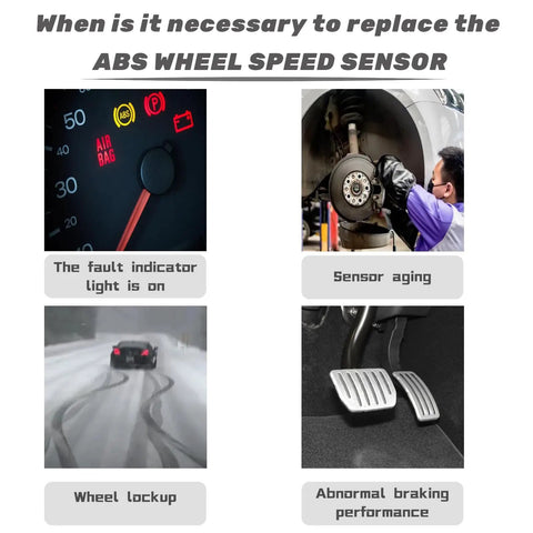 ABS Wheel Speed Sensor Indicator and Issues Explanation for Front And Rear Wheel Speed Sensor Abs Package For Gm Trucks Suv 2 Piece