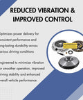 Heavy Duty Clutch Kit Paired With Upgraded Steel Flywheel Built Tough For 2005 To 2009 Nissan Frontier Xterra 40L showing parts for vibration reduction.