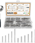 Comprehensive 186 Piece M3 And M4 Machine Screw Kit With Phillips Pan Head Stainless Steel Bolts for DIY projects