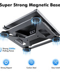 Heavy Duty Magnetic Starlink Mini Mount With 220 Lb Bases, view of strong magnetic base and carbon steel construction