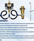 Image of Upgraded Series Rough-In Valve with Drain Assembly and 1/2-Inch IPS Connections, featuring Moen compatibility and brass construction.