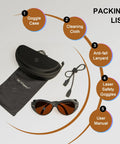 Workhorse OD5 Eye Protection Goggles For All Around Broad Spectrum 190-540nm And 800-1700nm Eye Safety with accessories