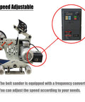 Pro Level Heavy Duty Belt Sander And Knife Grinder With Variable Speed Control, Smooth Roller And Frequency Converter Detail