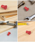 Six Pcs Aluminum Alloy Workbench Peg Brake Stops With Low Profile Desktop Tenon Design in woodworking setup