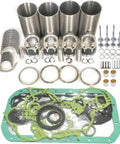 Overhaul Rebuild Kit For 4D106 4D106E Engine In PC110 PW110 Excavator, Complete Gasket And Fuel Inlet Fittings Set