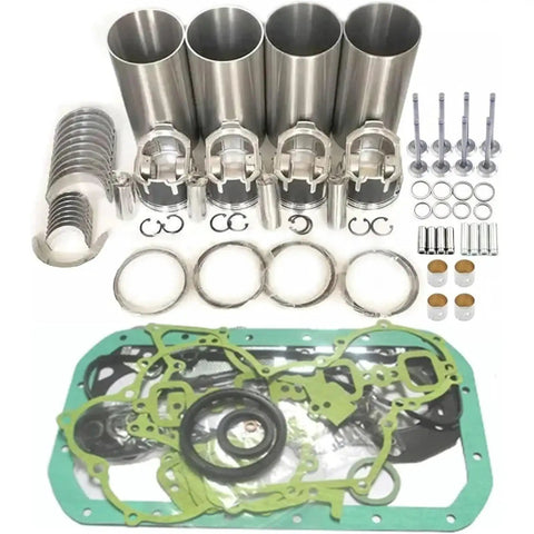 Overhaul Rebuild Kit For 4D106 4D106E Engine In PC110 PW110 Excavator, Complete Gasket And Fuel Inlet Fittings Set