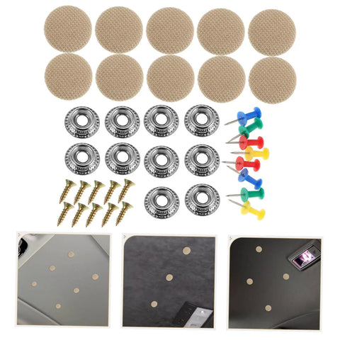 10 Piece Car Roof Repair Kit With Snap Rivets And Upholstery Glue For Headliner Buttons, Ceiling Fabric Repair And Interior Buckle Quick Fix items displayed