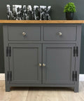 Heavy Duty 3.5 Inch Black Antique H Hinges 4 Pack Cast Iron Cabinet Hardware With Mounting Screws on gray cabinet doors.