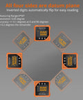 Top Notch Rechargeable Digital Angle Finder With Twin Laser Alignment And Rock Solid Magnetic Base For Carpenters And DIY Hustlers Demanding Dead On Precision On Every Tight Job Site showing multiple angles and easy reading.