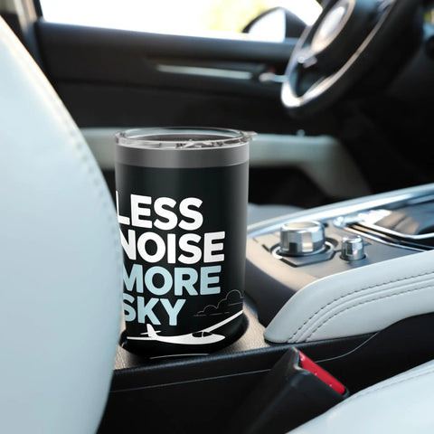 Soaring Sailplane Stainless Steel Insulated Tumbler For Glider Fans And Flight Crew 20oz in car cup holder
