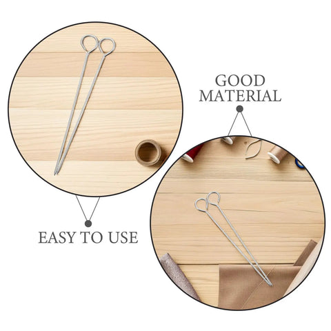 Stainless Steel Wick Needle Set For Candle Making Lightweight And Easy Threading 6 Inch Wick Centering Pin For Precise Wick Positioning In Aromatherapy Candles And DIY Craft Projects, two tools