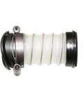 Side view of Genuine Change Over Valve Hose for DC40 Upright Vacuum Cleaner Replacement Part 92262503, ribbed white material.
