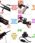 Step-by-step installation guide for Two Pack Black Thumb Control Inline Power Button Switches For Lamps And Small Devices.
