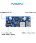 Plug And Play Dual USB 5V Buck Converter From 9V To 36V Input With Stable 5V Output Up To 6A, 18W To 30W, Beefy Step Down Regulator Board