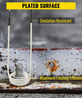 Induction Heater Coil Kit Set with 8 Coils for No Flame Heat and Rusty Bolt Removal shown with metal and rusty bolt