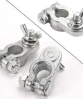 Zinc Alloy Battery Terminal Ends With Wing Nut Connectors For Cars Trucks Vans RVs And Boats 1 Pair Marked P And N