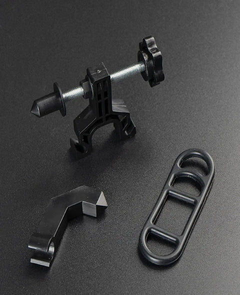 Ultra Portable Bike Wheel Truing Stand For On The Go Rim Adjustment, MTB And Road Bike Wheel Repair Tools on black surface