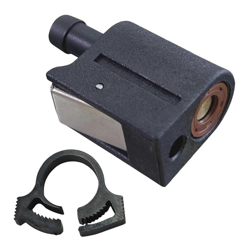 Fuel Connector For Mercury Outboard Engines Clip On Disconnect At Engine End Replacement 22-13563A3 18-8076 13563Q3 13563A3 13563B3 Compatible With 2 Stroke 4 HP To 40 HP Engines Mariner Sierra Mallory