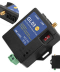 Straightforward Plug In Setup For Eight Channel Alert Module with 4G GSM alarm unit, compact design for easy installation.