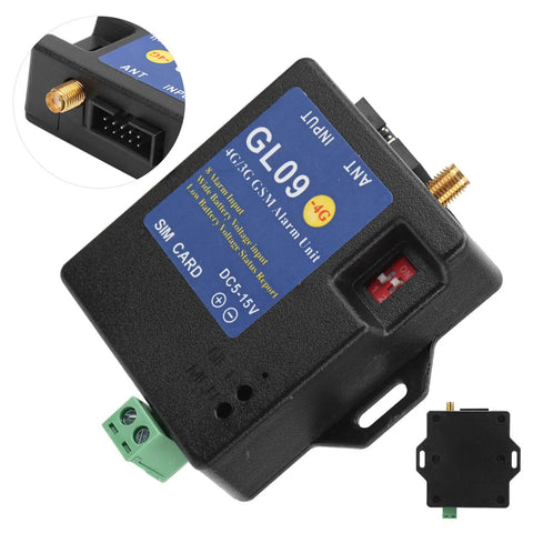 Straightforward Plug In Setup For Eight Channel Alert Module with 4G GSM alarm unit, compact design for easy installation.