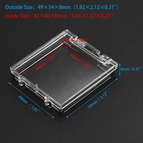 Two Pack 55mm Dustproof Button Switch Cover Protector with dimensions for PC Computer Desktop Industrial Power Switches