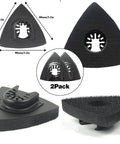 119 Piece Multitool Sanding Pads Set For Oscillating Tools Includes Triangle And Finger Sandpapers In Multiple Grits