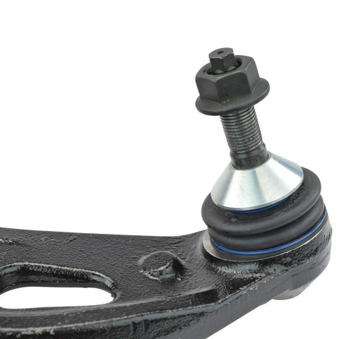 Close-up of ball joint on beefed up front steering and suspension kit for 2010 to 2012 Ford Taurus Lincoln MKS