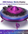 Fast Color Changing Twinkling Glitter PLA Filament 1.75mm 1kg Spool With Colorful Translucent Galaxy Look, display model