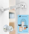 Heavy Duty Adjustable Pet Door Strap And Latch Keeps The Pups Outta The Litter Box While Letting Cats Step Right Inside For Meals Made From Solid Gear So You Can Chill Knowing It Stays Totally Dog Proof Always on a door.
