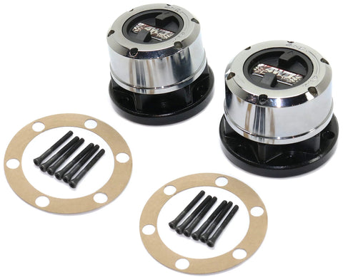 Locking Hub Set For Nissan Frontier 1998-2004, Pathfinder 1990-2004, Xterra 2000-2004, Pickup 1995-1997, 6 Stud Manual Locking Hubs With 28 Spline