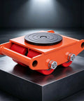 Smash Heavy Duty Carbon Steel Machinery Dollies That Spin 360 And Make Moving Heavy Warehouse Factory Goods A Breeze With Tough Wheels For Job Sites on a surface.
