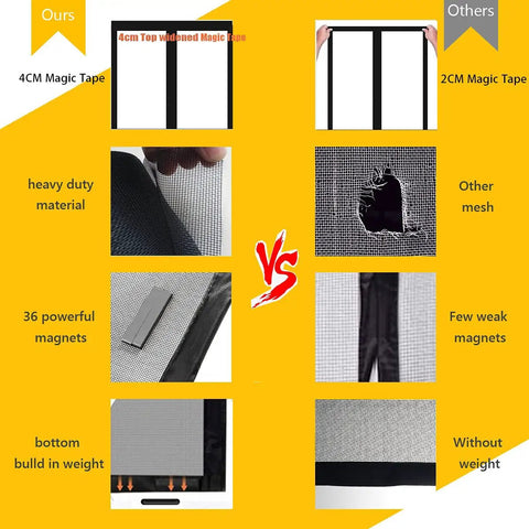 Privacy Black Garage Door Screen 16x7 Ft Keeps Out Nosy Neighbors Breathable Mesh comparison with detailed features.