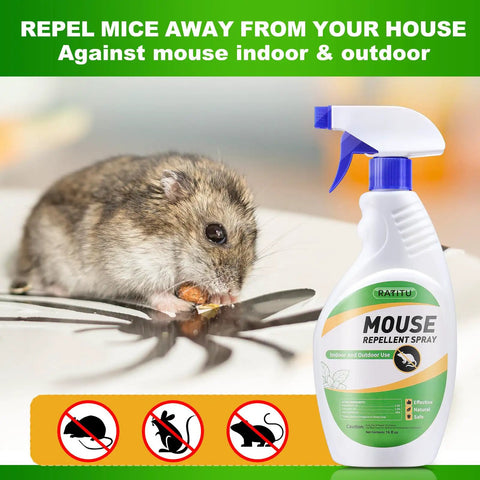 Minty Fresh Peppermint Oil Rodent Spray For Indoor And Outdoor Use Deters Mice Rats Squirrels And Other Pests In Homes Yards Garages Warehouses And Cars 16 Oz Easy To Use Odor That Deters Pests.