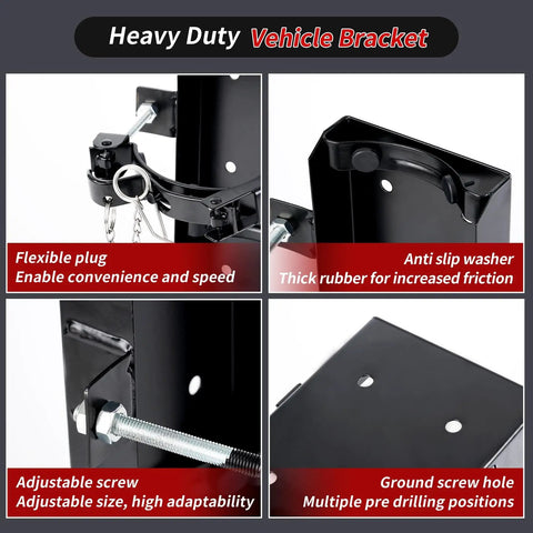 Heavy Duty 20 Lb Fire Extinguisher Bracket Wall Mount Holder For 20 Lb Dry Chemical And 10 Lb CO2 Extinguishers, Steel ST12