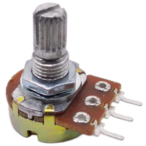 2M Ohm Linear Taper Rotary Panel Potentiometer Kit 10 Pack Top Adjustment 15mm Shaft 0.5W 200V B Type