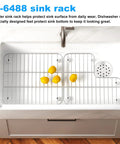 Bottom Basin Rack Set For K-6488 And K-6489 Kitchen Sinks Left And Right Stainless Steel Replacement in sink with lemons