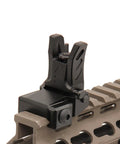 Super Slim Flip Up Front Sight Black For AR Style Rifles, Precision Machined A2 Front Post, Matte Black Anodized Aluminum on Picatinny rail