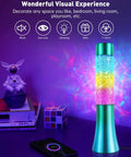 13 Inch Color Changing Liquid Glitter Lamp for Desk and Mood Night Light with Flowing Liquid Motion Chill Rainbow Led Decor for Gaming Rooms Living Room Home Office Perfect Gift for Adults Teens in ambient setting