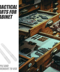 Under Cabinet Drawer Slides Set With Plastic Track Glides Tool-Free No Damage Install for kitchen storage