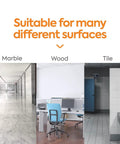 Top Shelf 24 Inch Loop End Cotton Dust Mop Head For Hard Surface Floors Heavy Lint Free Replacement shown on marble, wood, and tile surfaces.