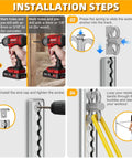 Installation steps for Built Different Adjustable Aluminum Resistance Band Wall Anchor with 40 Inch Sliding Track.