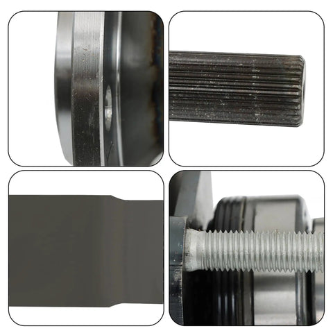 Rear Drive Axle Shaft Replacement for Titan 2004 2005 2006 2007 Left and Right Interchange Parts 630 339 38164 8S100 381648S100 Built for Durable Torque Transfer and Smooth Driving, close-up splined steel shaft