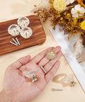 Upgraded Acrylic Crystal Cabinet Knobs And Drawer Pulls Featuring Slick Golden Diamond Cut Single Hole Furniture Hardware Kit Includes Heavy Duty Mounting Screws with 34.5 mm size knobs and mounting screws