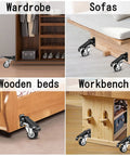Heavy Duty Retractable Casters Set Of 4 Foot Pedal Lifting Wheels For Workbenches Tables Shop Equipment Adjustable Stepdown Roll Heavy Loads Smooth As Butter Always on wardrobes, sofas, wooden beds, and workbenches.
