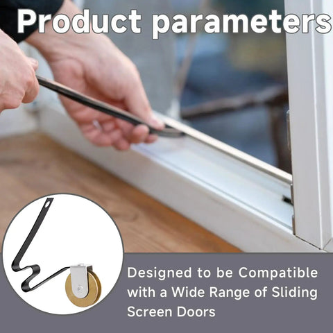 Smooth Rolling Sliding Screen Door Rollers Replacement Kit With Tough Steel Ball Bearings Tension Springs And M Track Match For Zero Fuss Patio Fixes Quick Swap Guaranteed Four Pack