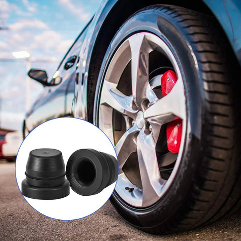 Brake Bleeder Screw Cap Rubber Dust Cover Set For Cars And Motorcycles Black 60 Pieces near car wheel