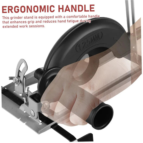 All In One Universal Angle Grinder Stand Heavy Duty Bracket with comfortable handle for ergonomic grip